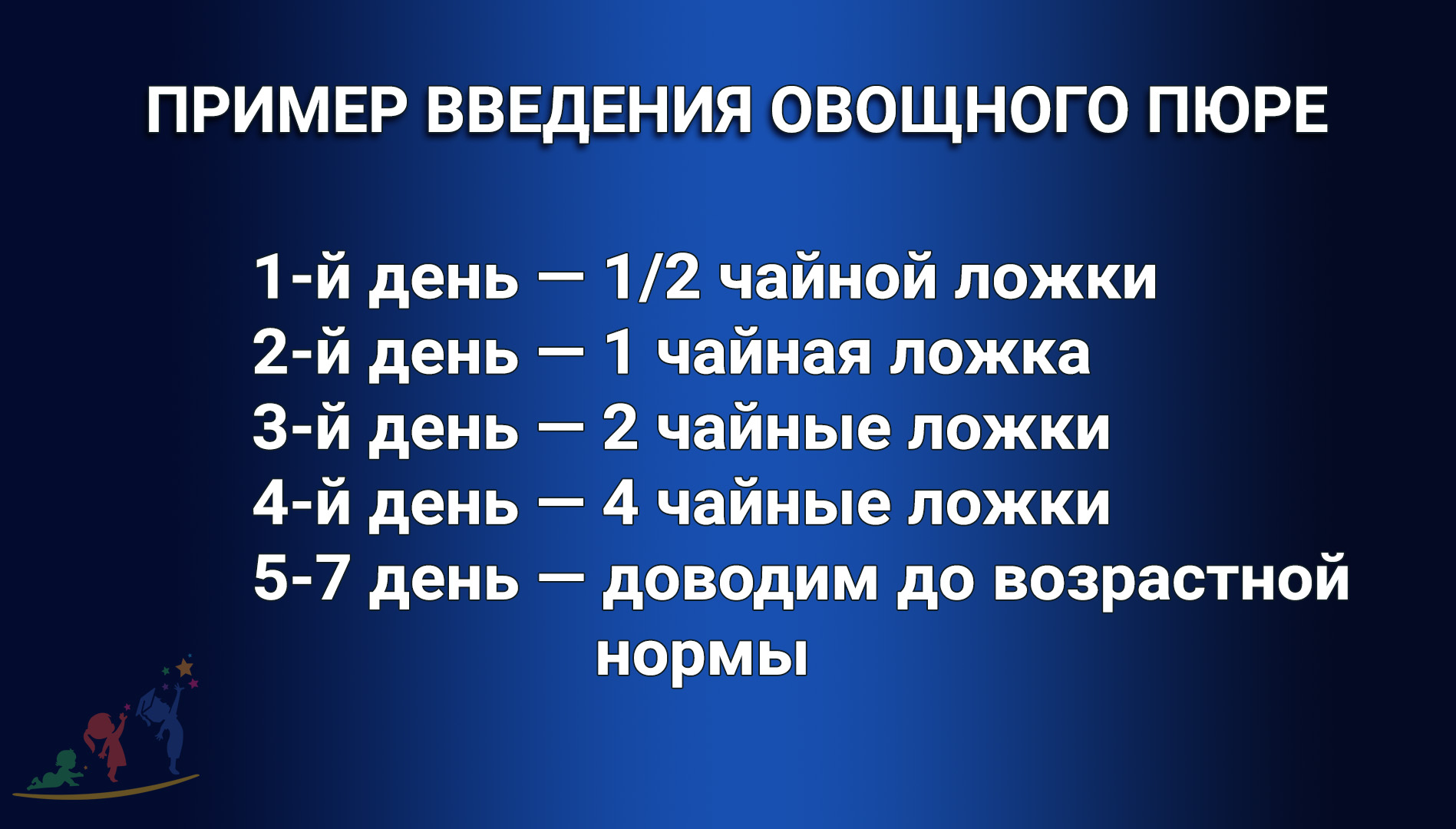 Схема введения овощей в прикорм ребенку 