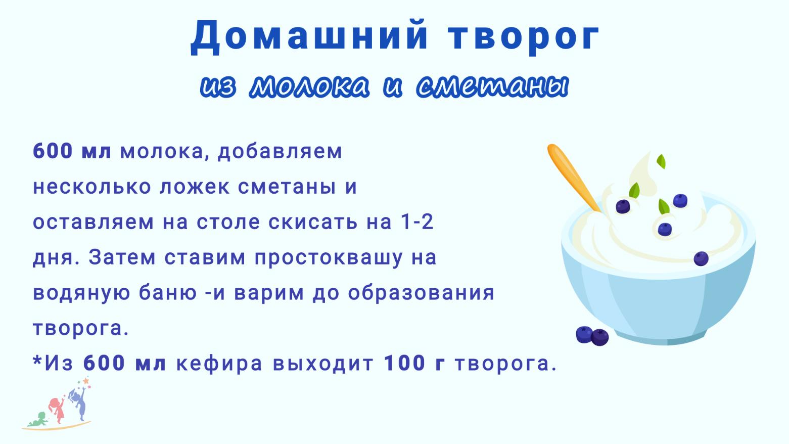 Домашний творог из молока и сметаны. Рецепты Няньковского